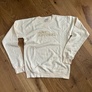 Super Natural Cream Crewneck Sweatshirt